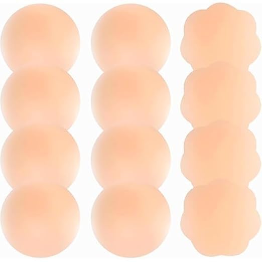 Reusable Silicone Nipple Covers for Women | Invisible Adhesive Pasties | Washable, Comfortable Bra-Free, Strapless | Backless Outfits | Skin-Friendly Breast Covers-image-10
