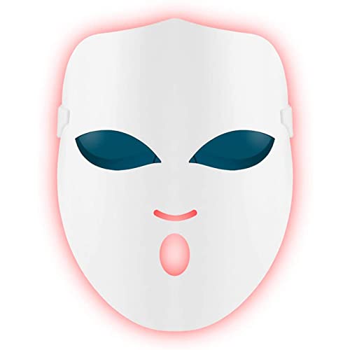 LBJDJYB Máscara Facial Led, 3 Colores LED máscara Photon, 36 Luces LED, Máscara de Fotones LED Portátil para Uso Doméstico y de Viaje, Reduce Las Arrugas y Las Líneas Finas