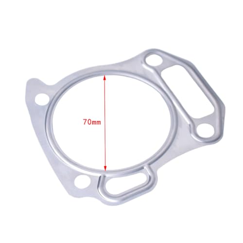 Image of 3 pcs High Compression Performance for Predator 212cc Head Gasket .010 70mm,for GX160 GX200 Silvery