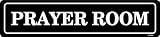 ECOOMAX Prayer Room Metal Tin Sign Church Decor Wall Plaque Office Cafe Bar Club Wall Home Door Decor 16X4 Inch