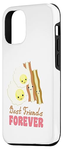 Image of iPhone 14 Pro Cute Kawaii Eggs and Bacon BFF Best Friends Forever Case