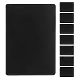 BESPORTBLE Kleine Tafelschilder Abwischbar mit Ständer Kleine Kreideetiketten aus Robustem ABS für Buffet Catering und Einzelhandel Schwarz Mattiert Wiederverwendbar 8 Stück