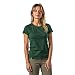 Produktbild ALPIN LOACKER Merino Shirt Damen Kurzarm und Poloshirt I atmungsaktives Funktionsshirt schnelltrocknend für Sport und Wandern I Merinowolle Tshirt und Thermooberteil, Dunkel Grün L