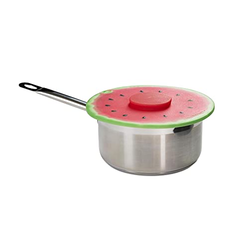 Charles Viancin - Watermelon Silicone Lid for Food Storage and Cooking - 11''/28cm - Airtight Seal on Any Smooth Rim Surface - BPA-Free - Oven, Microwave, Freezer, Stovetop and Dishwasher Safe by Charles Viancin - Used condition - Image 4