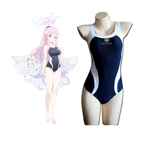 ブルーアーカイブ ブルアカ トリニティ学園 スクール水着 聖園ミカ コスプレ衣装 Amazon.co.jp: [SDCADQ] 聖園ミカ コスプレ衣装 水着 夏 スクール水着