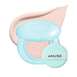 AMUSE(アミューズ) エアリーポアカバークッション（0.5 フェア・本品）SPF50+ PA++++ クッションファンデ 毛穴カバー セミマット