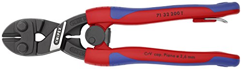 KNIPEX Corda de lâmina entalhada com corte de parafuso compacto de alta alavancagem