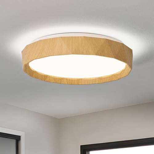 Vikaey Plafon LED Redondo 4000 K，Moderna Lámpara de Techo LED 30 cm, 24 W Metal Luz iluminación para cocina, salón, dormitorio, pasillo