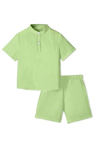 Image of Fashion Dream Boys Cotton Blend Solid Co-ord Set|Boys Co-ord Set|Boy's Clothing Set|Boy's 2 Piece Set|Clothing Set|Boys T-Shirt and Short Set|Co-ords