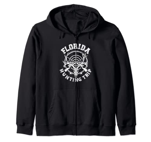 Florida Hunting Trip Deer Hunter Zip Hoodie