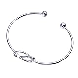 Veemoon Pulsera De Plata Pulsera De Moda Brazaletes Abiertos Joyería Para Mujeres Para De Honor