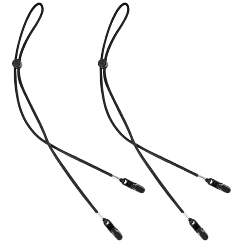 Grevosea 2 clipes de alça de chapéu, cordão de queixo ajustável com travas de cordão adequado para g