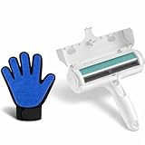 CE EVI Quita Pelos Mascota – Eliminación Eficaz de Pelo de Perro y Gato – Uso Manual sin Electricidad – Ideal para Sofás, Ropa y Alfombras - Incluye Guante Quitapelos Mascotas