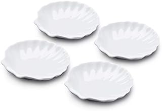 WM Bartleet & Sons 1750 T206 Traditional Porcelain Shell Design Serving Dish 13cm  White