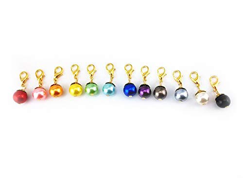 Yueton PEARL-LOBSTER-20PCS-GO Blovess Yueton 20Pcs Colorful Pearl Dangle Charms Pendant With Lobster Clasp Jewelry Making Accessory Fit Floating Locket Charms Necklaces thumb #1
