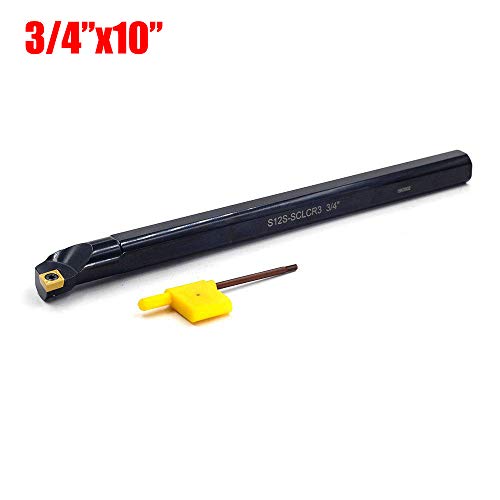 OSCARBIDE Indexable Boring Bar 3/4'' x 10'' Overall Length Right-Hand Sclcr Boring Bar