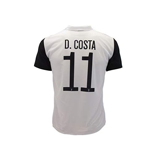T-Shirt Maillot de Football Douglas Costa 11 Juventus Nouveau Saison 2017-2018 Replica Officiel avec Licence - Tous Les Tailles Enfants et Adultes (4 Ans)