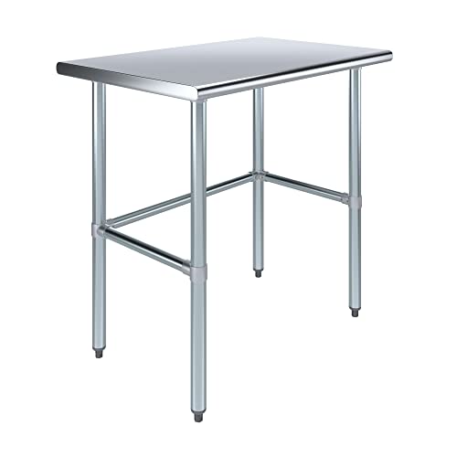 Image of 24 inch x 14 inch Open Base Work Table, 35 inch Tall, NSF