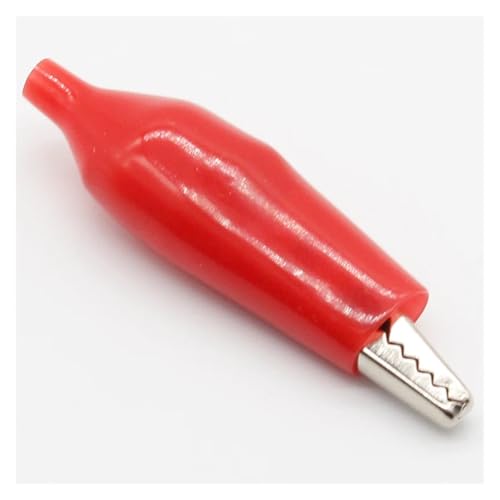 12Pcs Insulation Metal Alligator Clip Electric Test 45MM Lead Colorful Red Black Blue/White Yellow Small Crocodile image 5