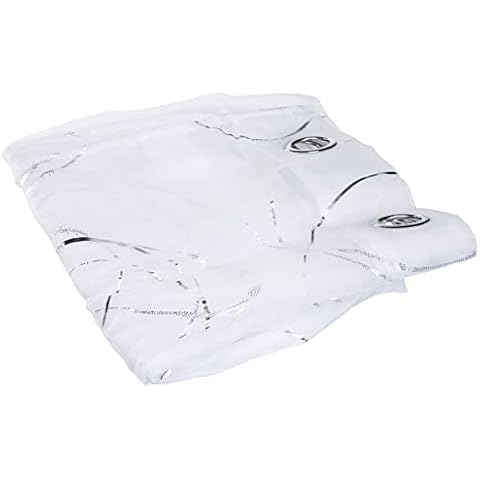 Douceur d'Intérieur White Printed Voile Curtain Cover