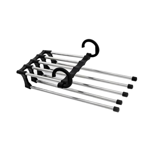 KOMBIUDA Clothes Hanger Travel Hanger Hangers Pants Rack Black