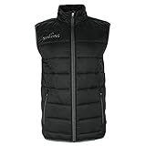 Spalding Herren Gefütterte Weste, Schwarz, L