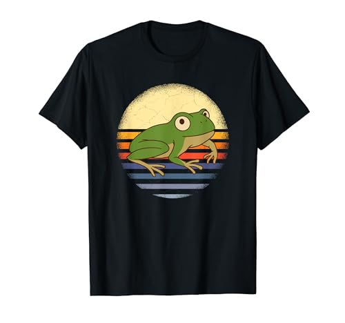 Frog Vintage, divertido amante de las ranas anfibias Camiseta
