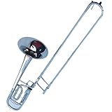 Trombón Contrabajo Clásico Con Funda Y Mástil Dorado Y Plateado Trombón Profesional(WHITE)