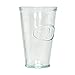 Amici Home Rooster Hiball Glass | 16 Oz | Italian Made, Recycled Glass with Green Tint | Drinking Glass with Embossed Design for Water, Juice, Cocktails (Set of 6)