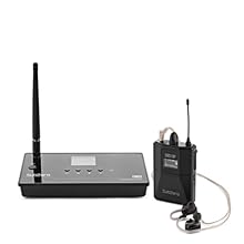 Transmitter offers up to 60 metres of range TFT/OLED screens provide ultra-clear information 863.1 - 864.9MHz operating frequency for interference free sound Includes one body pack with integrated belt clip & IEM headphones