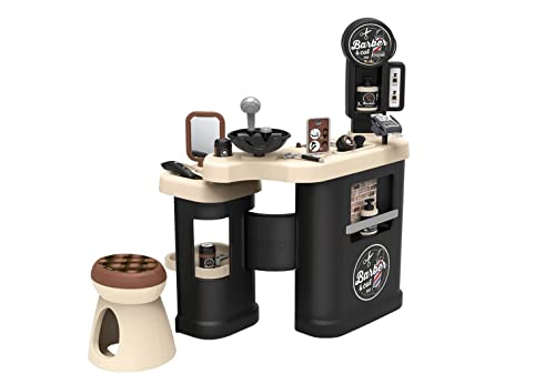 Smoby - Barber & Cut - Barber Shop - Jouet d'Imitation Barbier - Coiffure + Shampoing + Comptoir...