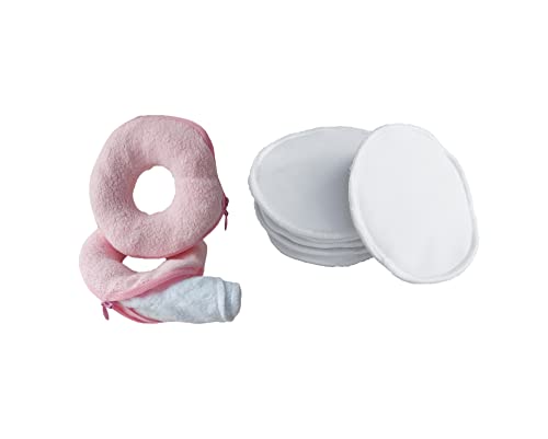 Kit Amamentação Rosquinhas e Absorventes de seio Nova Era Baby (Rosa)
