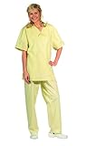 50% Baumwolle/50% Polyester Leiber OP-Hose - Damen und Herren Hose mit Rundumgummizug - in vielen Farben (III (D=46/48 - H=52/54), Gelb) III (D=46/48 - H=52/54),Gelb