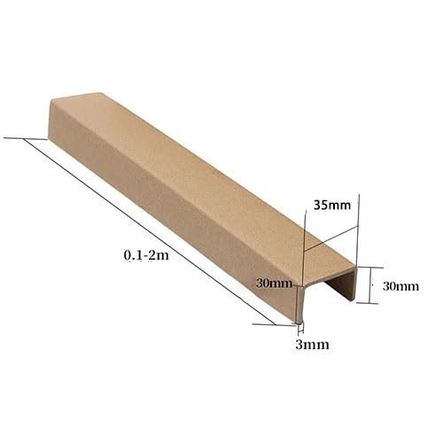 Osłona krawędzi kartonu, 100 sztuk w opakowaniu – niezawodne i stabilne, do ochrony mebli i kartonów podczas wysyłki (0,3 m, 30 x 35 x 30 x 3 mm)