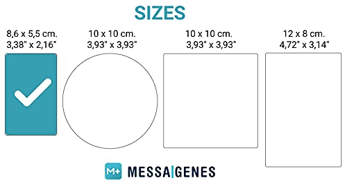 MESSAGENES Facebook Sticker with Smart QR - NFC, 1 Unit Card Size, Signs Rating NFC and QR Code, Enlarge Pendants in 1 Click, QR Reusable, Premium Material