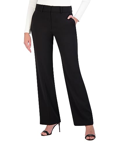 BCBGMAXAZRIA Women's Straight Leg Pant with Zipper, Black2