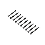 LOSI Button Head Screws, Steel, Black Oxide, M4 x 35mm (10)