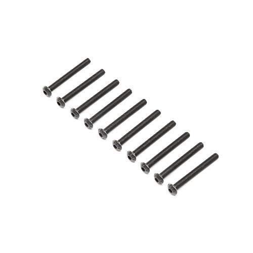 LOSI Button Head Screws, Steel, Black Oxide, M4 x 35mm (10)