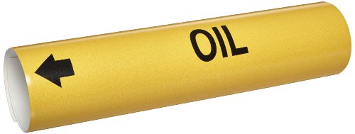 Marqueur de tuyau clipsable Oil B-915 haute visibilité