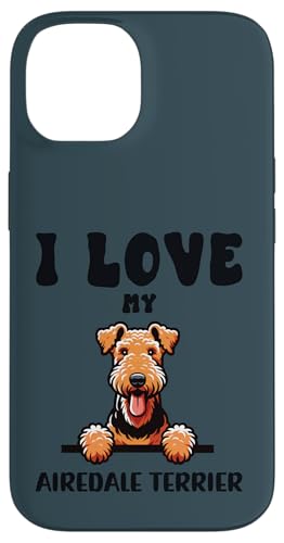I Love My Airedale Terrier ? 킢̌D X}zP[X iPhone 14 p