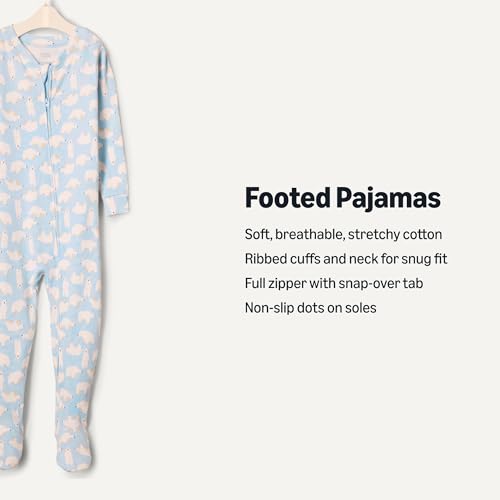 Image of Amazon Essentials x Sofia Grainge Unisex Toddlers and Babies' Snug-Fit Cotton Footed Pajamas