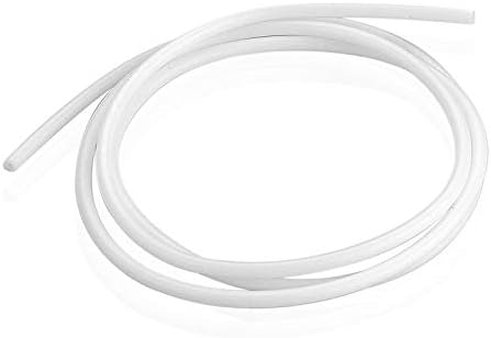PTFE Teflon Bowden Tube for 1.75 Filament (2.0mm ID/4.0mm OD) 2.0 Meters – White Connector Tubing for 3D Printer