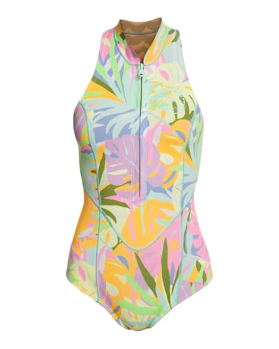 Billabong Womens Salty DayZ Sleeveless 1mm Chest Zip Shorty Wetsuit ABJW500102 - Dreamland Billabong Womens Size - 12