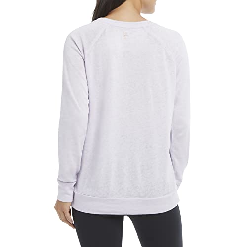 Image of Danskin Women's Long Sleeve Mineral Wash Pullover Top