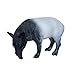 Produktbild Deluxebase Mini Animal Adventure Replicas- Tapir Handbemalte realistische Tapir-Figur. Kleine Plastik-Tierfiguren. Ideal Zoo Tier Spielzeug & Geschenke für Kinder.