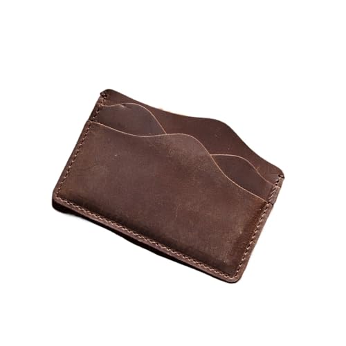 Simple Card Holder Retro Casual Wallet Card Holder Card Wallet Money(Coffee)