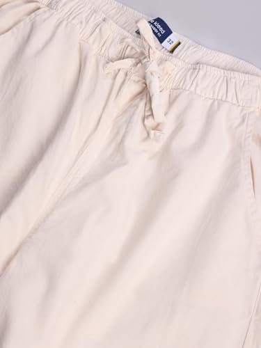 Image of BENE KLEED Men's Solid Cotton Trousers | Mid Rise Waist | Full Length | Relaxed Fit |