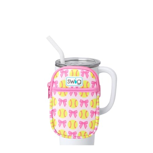 Swig Life Mega Mug Pouch with Strap & Phone Pocket, Pitch Hit Run