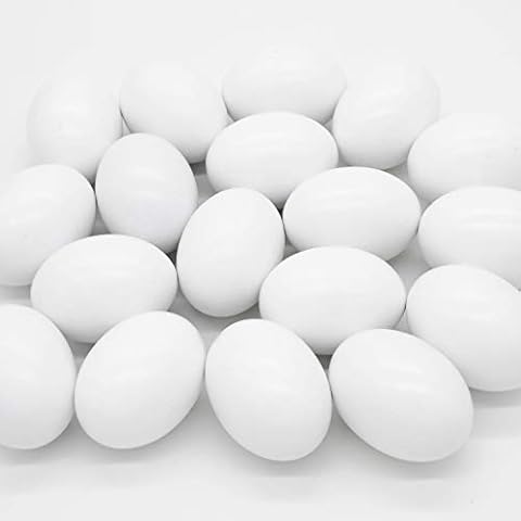 JOYIN Huevos de Pascua Blancos de Madera Cover