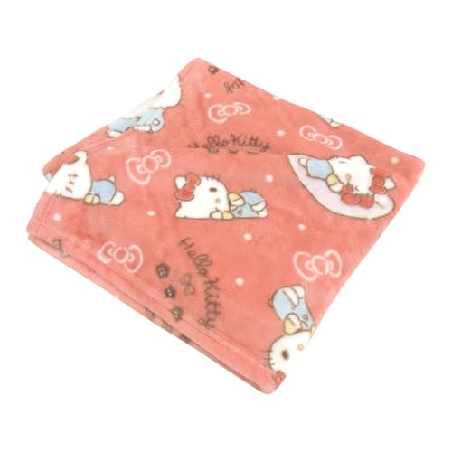 リヴェール ハローキティ 毛布 ひざ掛け毛布 ブランケット フランネル毛布 お昼寝ケット スローケット もうふ あったか 暖かい 洗える かわいい サンリオ キティちゃん